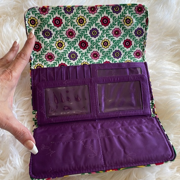 Vera Bradley full-size tri-fold wallet. - Picture 3 of 4